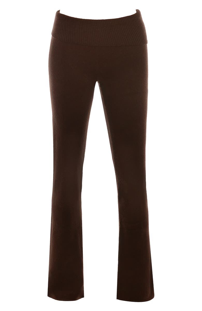 HOUSE OF CB Ama Sweater Knit Pants, Alternate, color, Brown