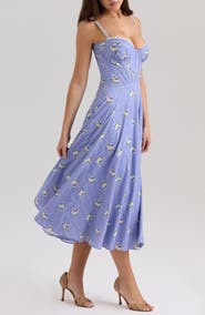 HOUSE OF CB Steffani Underwire Corset Midi Dress