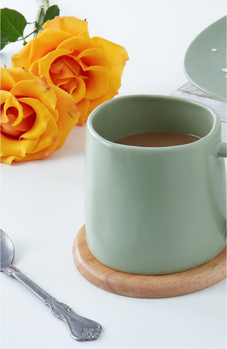 Stone Lain Delilah Porcelain 6-Piece Mug Set, Alternate, color, Lime Green
