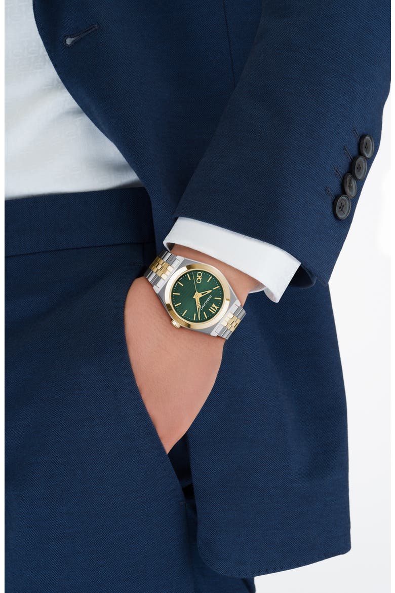 Vega Bracelet Watch, 40mm, Alternate, color, TWO TONE