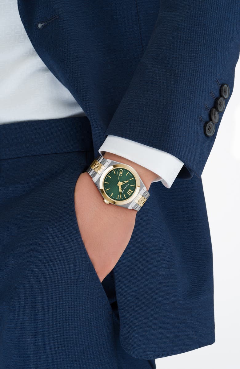 FERRAGAMO Vega Bracelet Watch, 40mm, Alternate, color, Two Tone