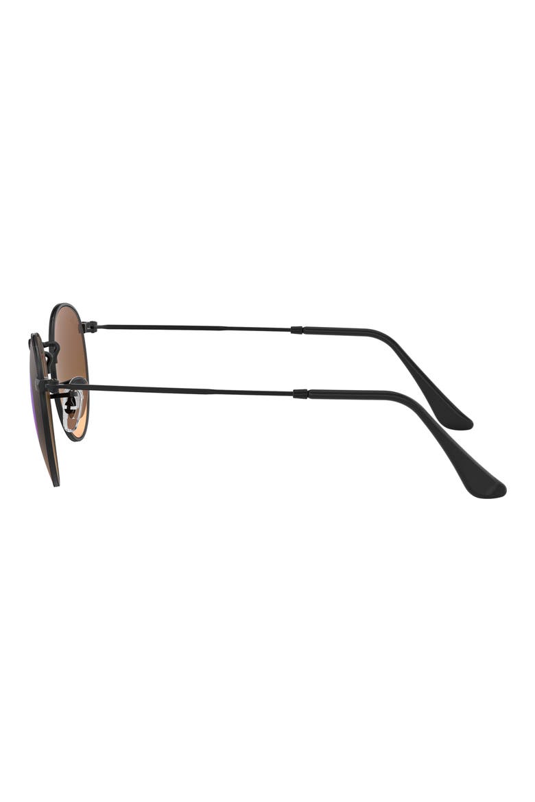53mm Mirrored Phantos Sunglasses, Alternate, color, BLACK BLUE