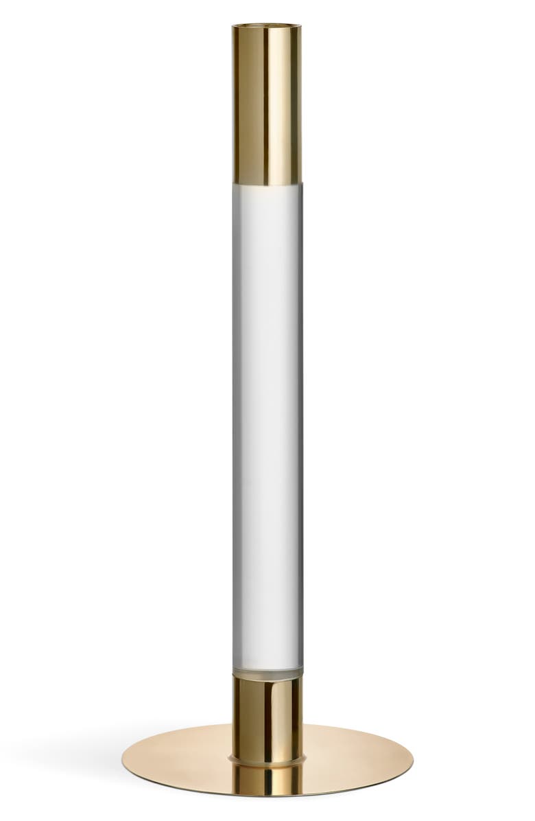 Orrefors Lumiere Candlestick, Main, color, Gold