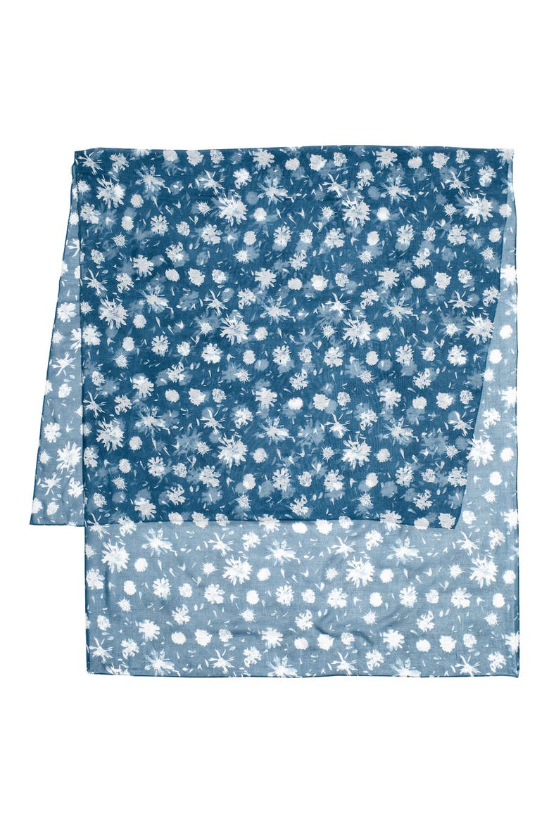 Cotton & Linen Sarong Scarf, Alternate, color, LIGHTHOUSE
