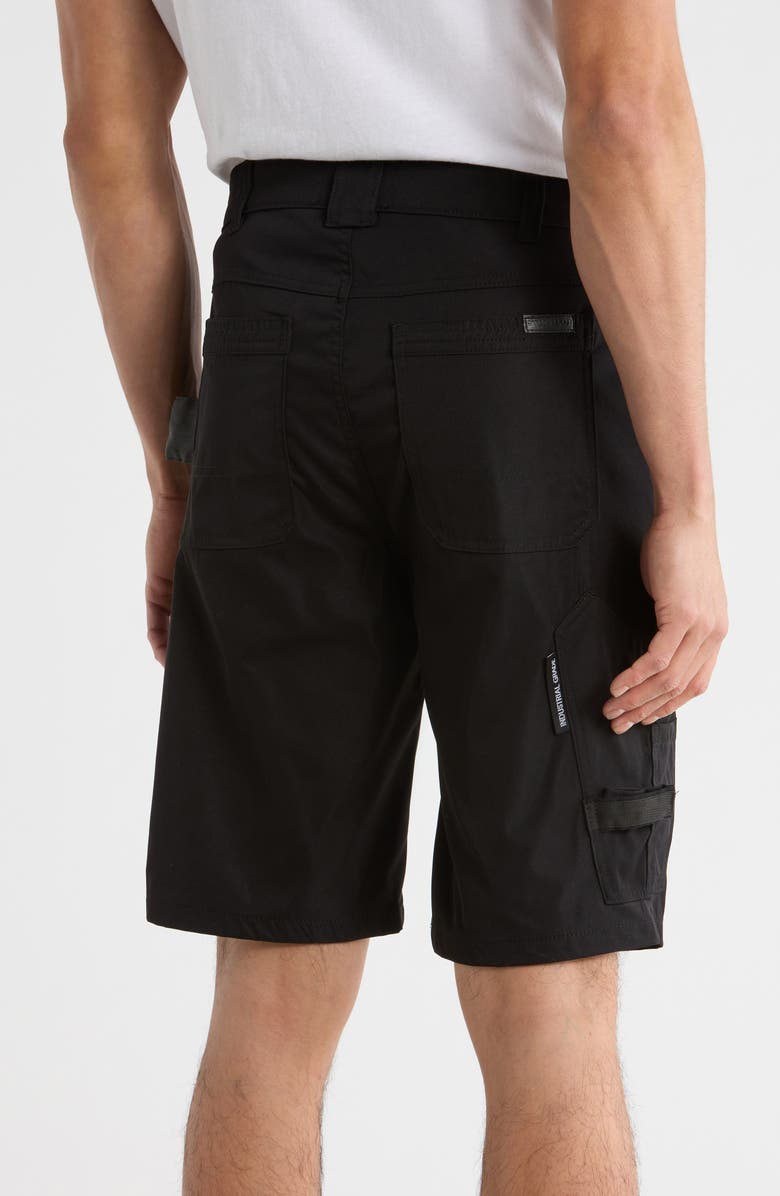 CARBON + CRAFT Water Resistant Technical Carpenter Shorts, Alternate, color, Black