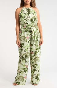 SUGARLIPS Zane Floral Lighthearted Trapeze Jumpsuit