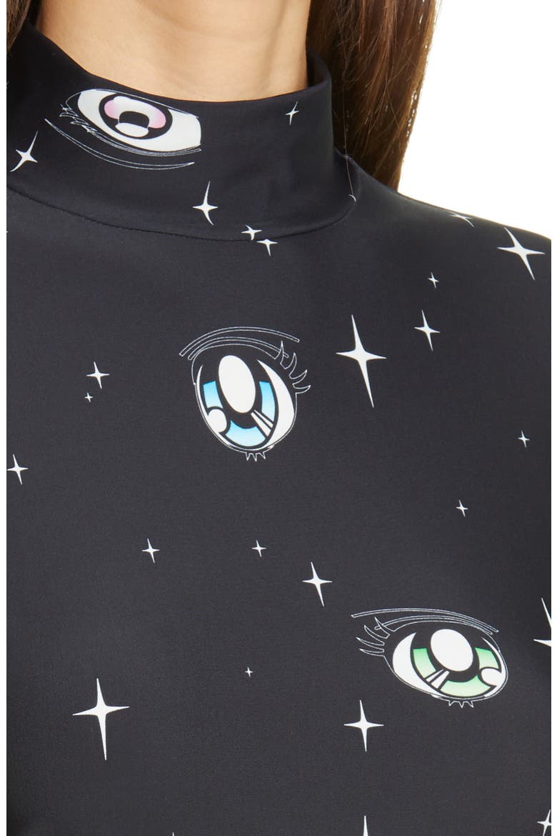Secrets Eye Print Turtlenck, Alternate, color, GALAXY PRINT