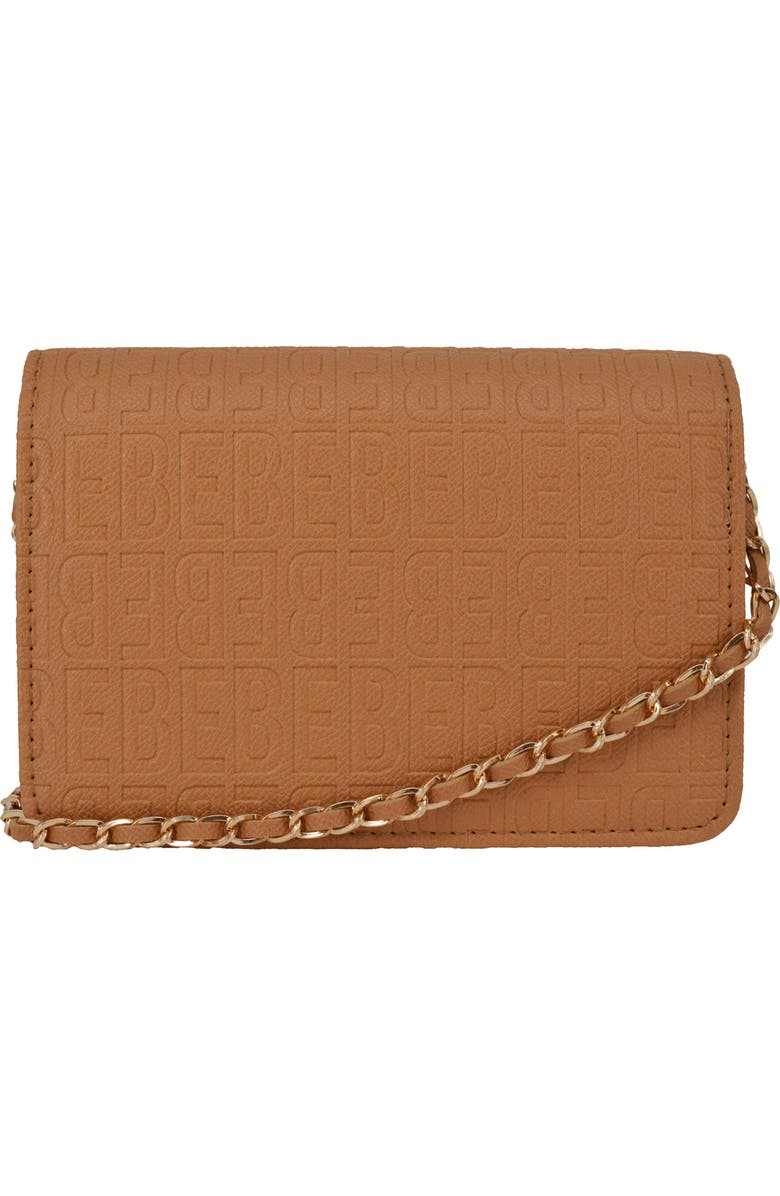 bebe Thea Crossbody Bag, Alternate, color, Camel
