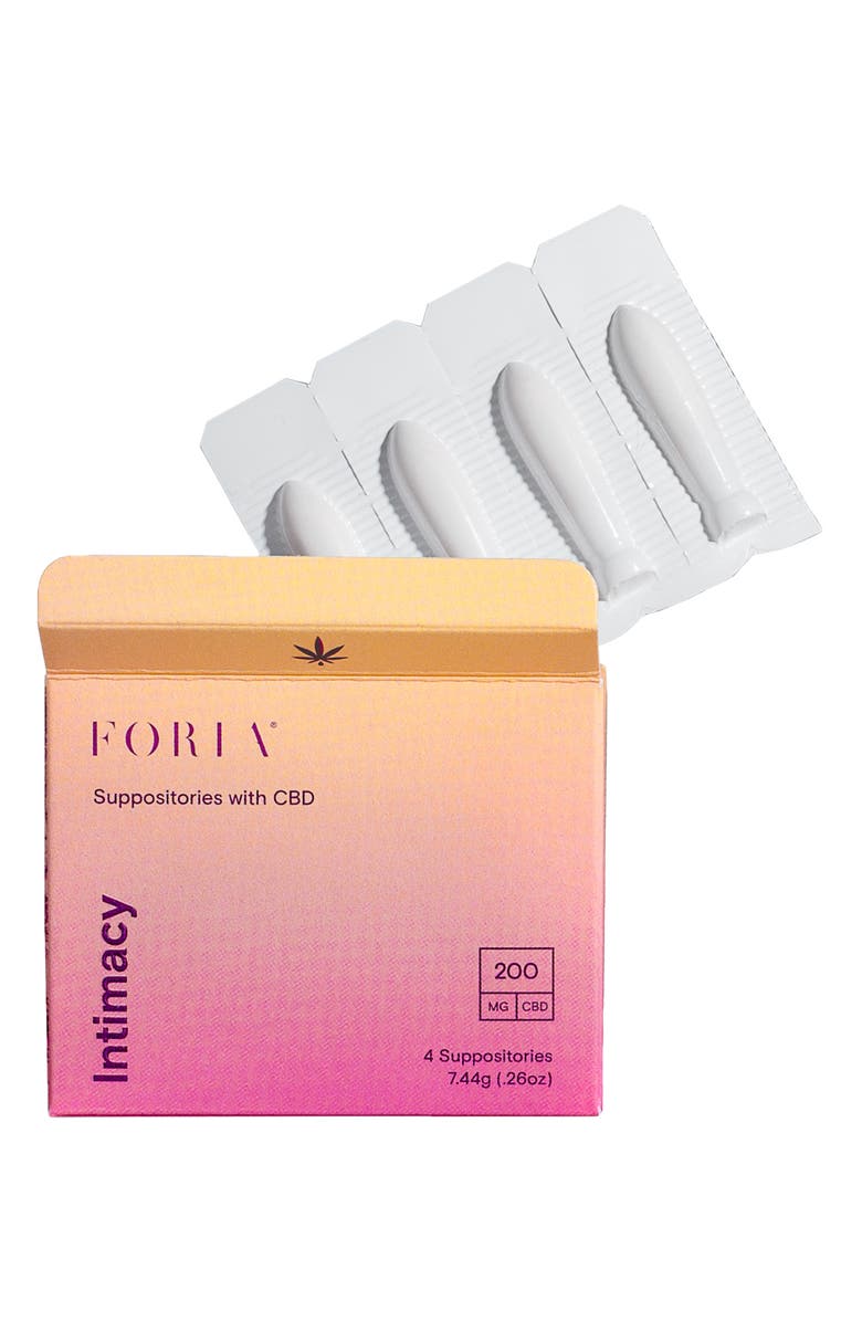FORIA Intimacy Suppositories with CBD, Main, color, 