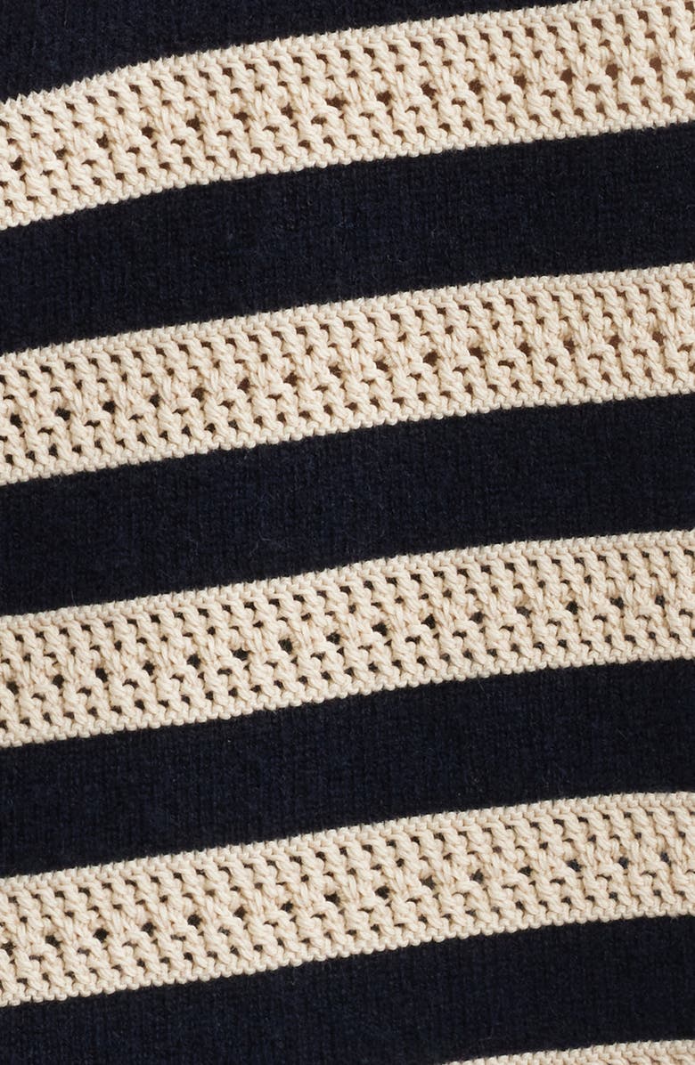 FRAME The Easy Captain Stripe Sweater, Alternate, color, Cream Multi