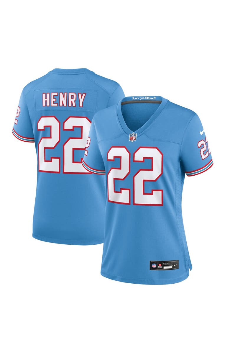 Nike Women's Nike Derrick Henry Light Blue Tennessee Titans Player Jersey, Alternate, color, 