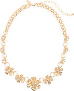 Tasha Crystal Flower Frontal Necklace