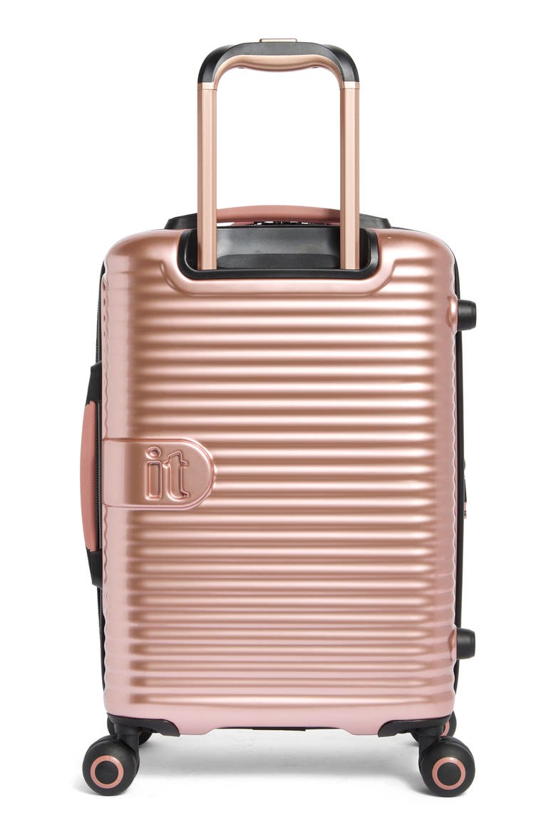 Helixian 21 Inch Hardside Spinner Carry On Suitcase, Alternate, color, METALLIC ROSE GOLD
