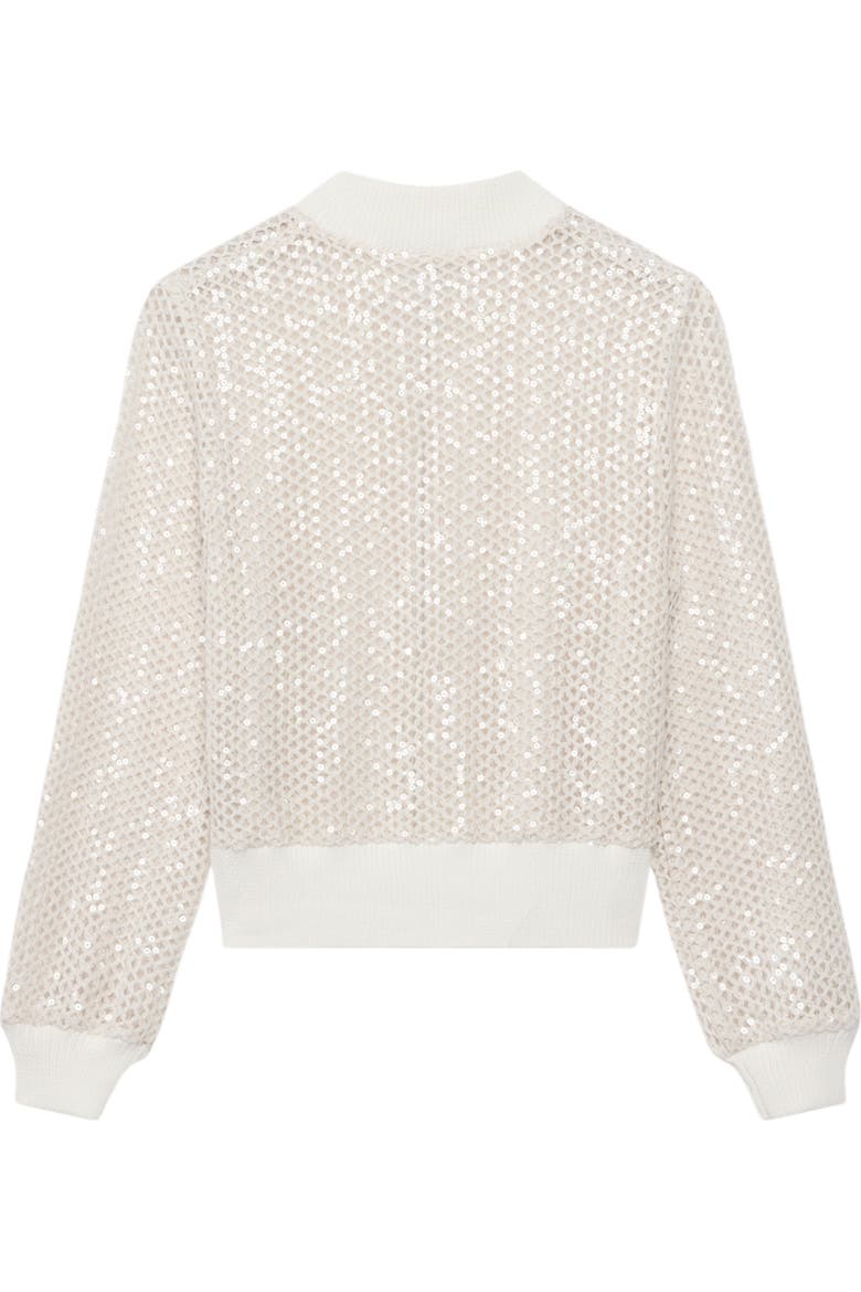 Sequin Bomber Jacket, Alternate, color, Neutral