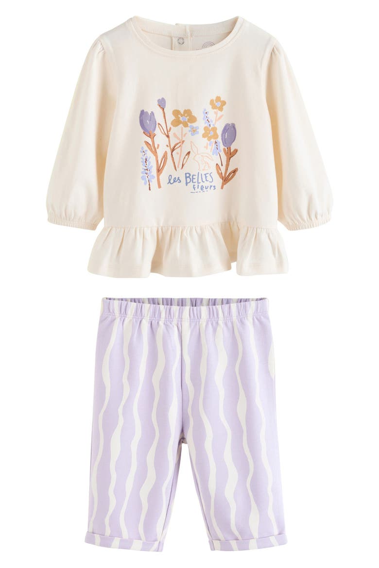 Kids' Abstract Top & Pants Set, Main, color, PURPLE