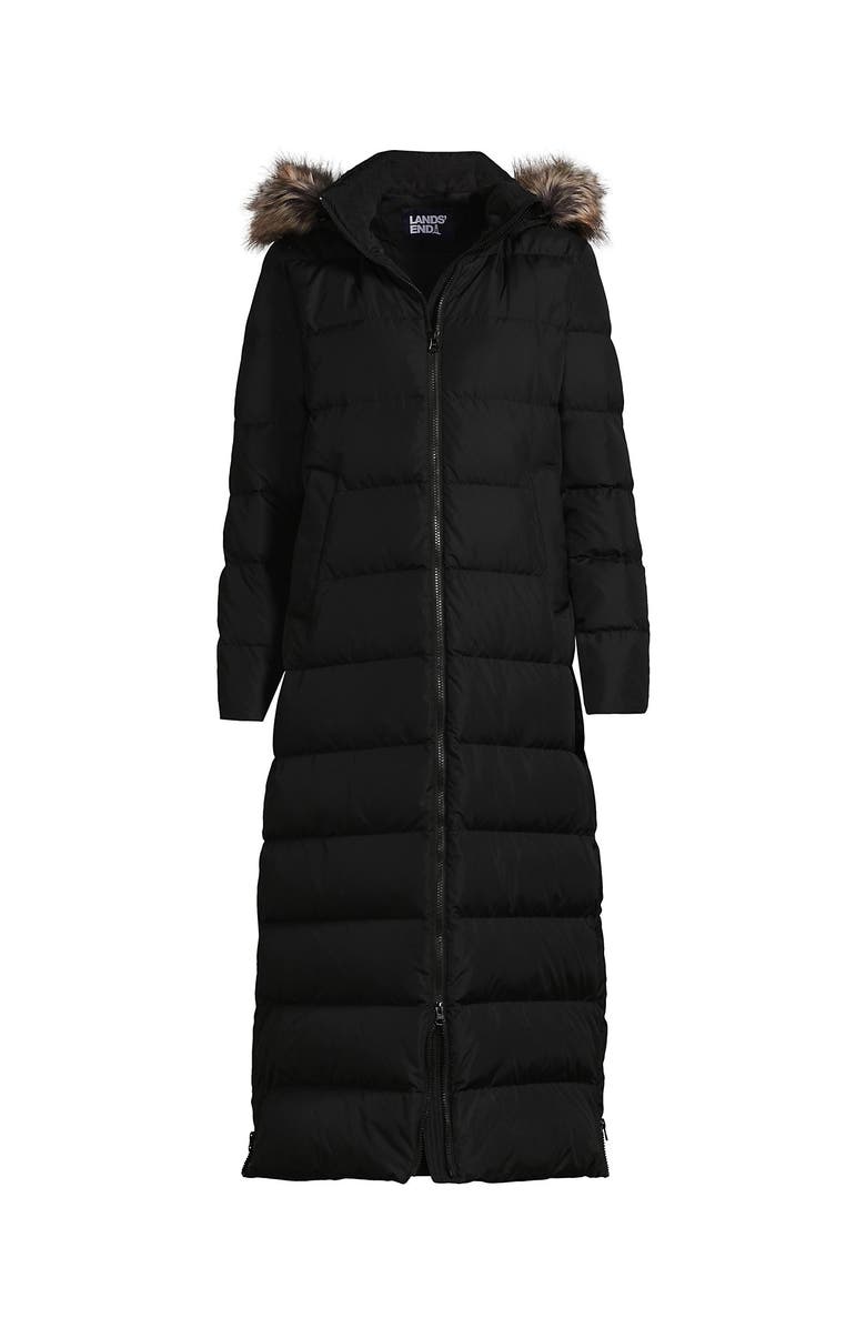 Lands' End Down Maxi Winter Coat, Alternate, color, Black