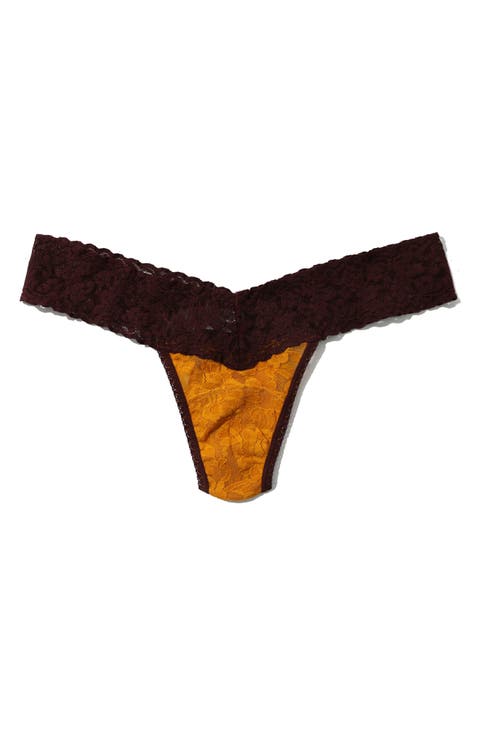 Signature Lace Low Rise Thong