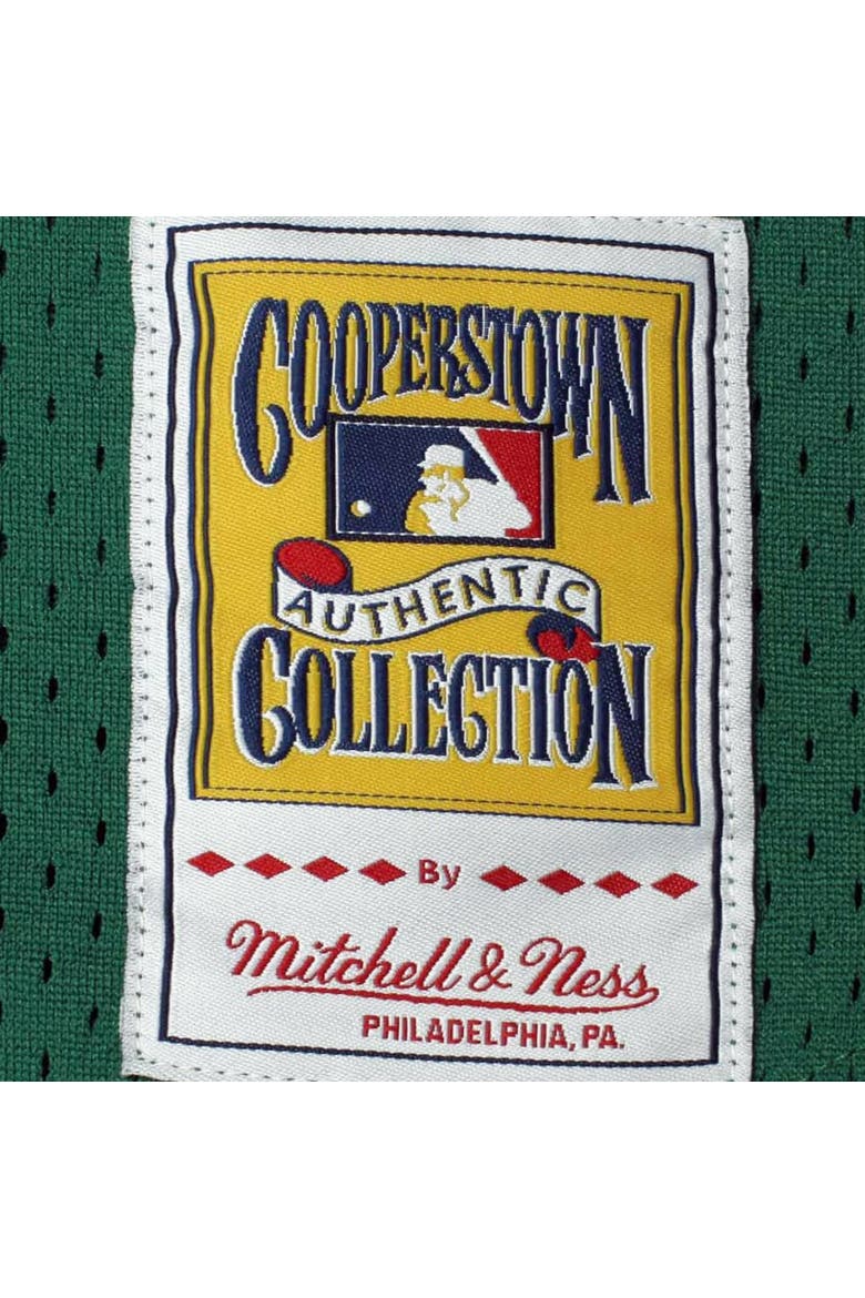 Men's Mitchell & Ness Rickey Henderson Green Oakland Athletics 1991 Cooperstown Mesh Batting Practice Jersey, Alternate, color, Green