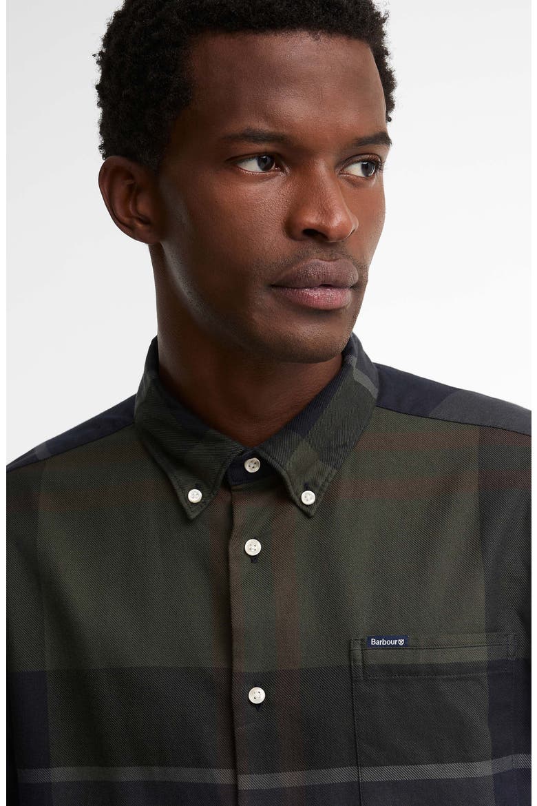 Dunoon Tartan Cotton Button Down Shirt, Alternate, color, SHADOW CLASSIC TARTAN