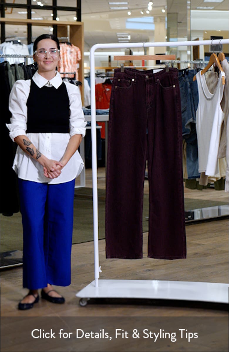 Featherweight Logan Mid Rise Wide Leg Jeans, sales video thumbnail