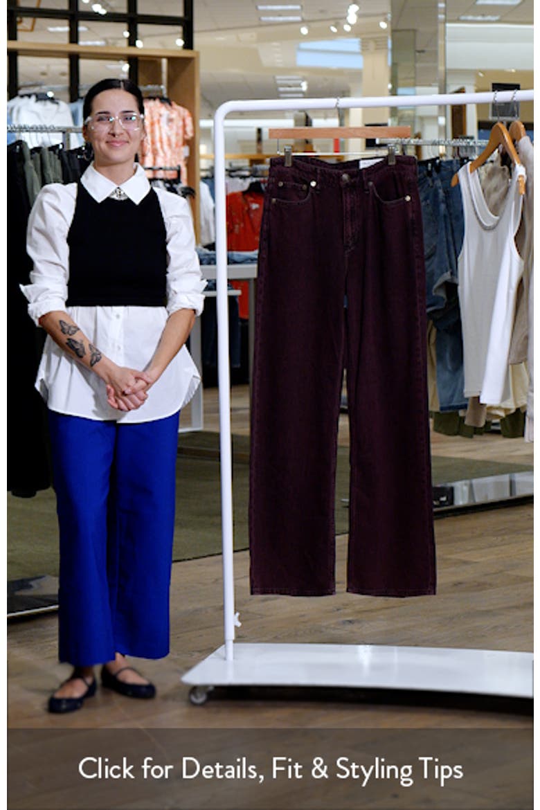 Featherweight Logan Mid Rise Wide Leg Jeans video