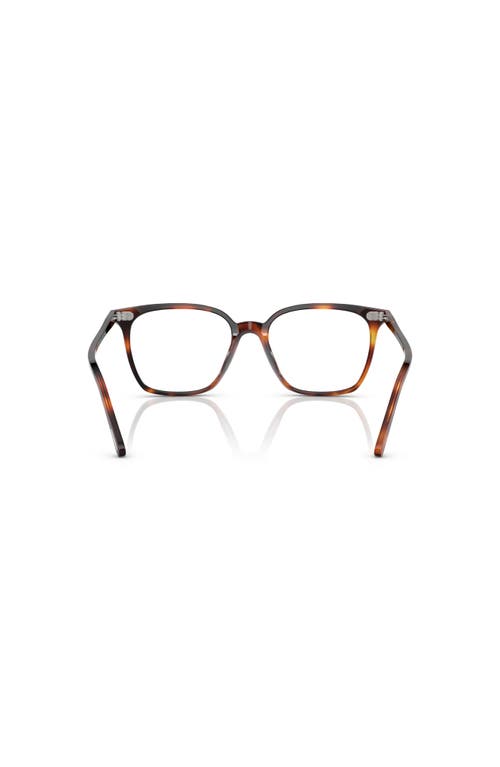 Oliver Peoples 52mm Square Optical Glasses In Brown