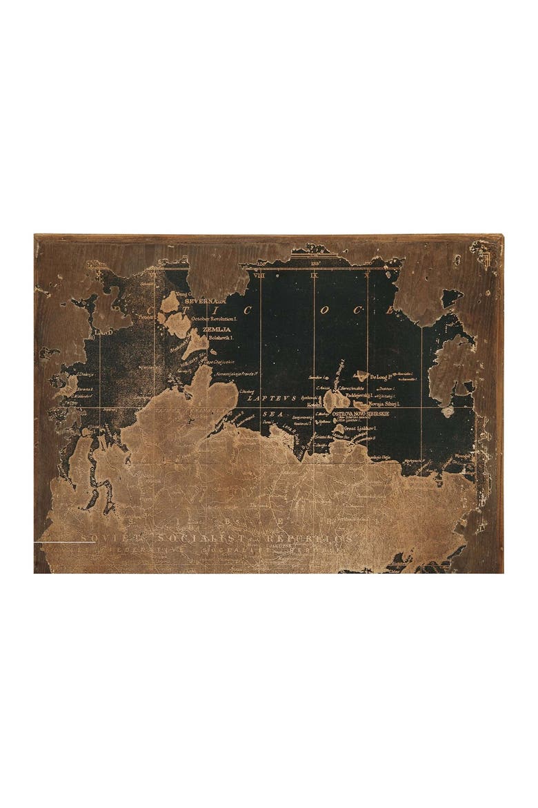 Black World Map Wall Decor - Set of 3, Alternate, color, BLACK