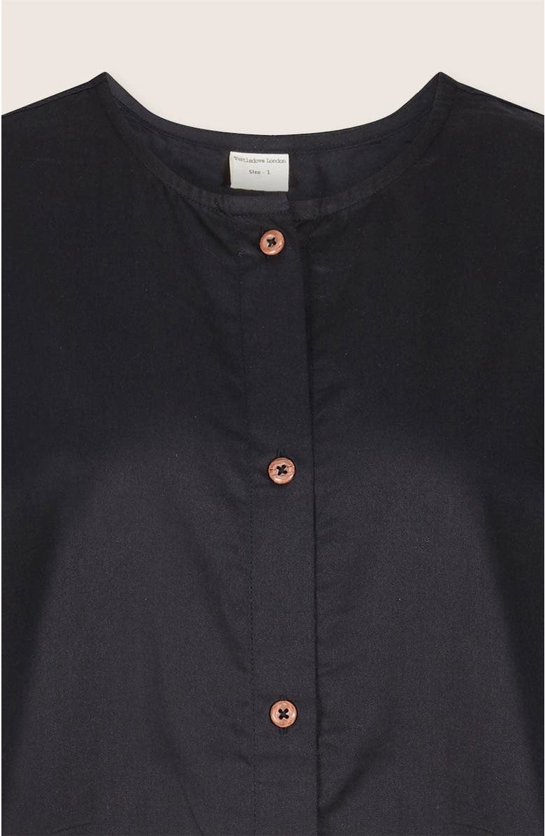 Turtledove London Organic Cotton Nina Midi Dress, Alternate, color, Black