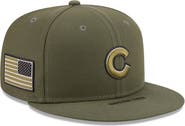 New Era Men's New Era Olive Chicago Cubs 2026 Armed Forces Day 9FIFTY Snapback Hat