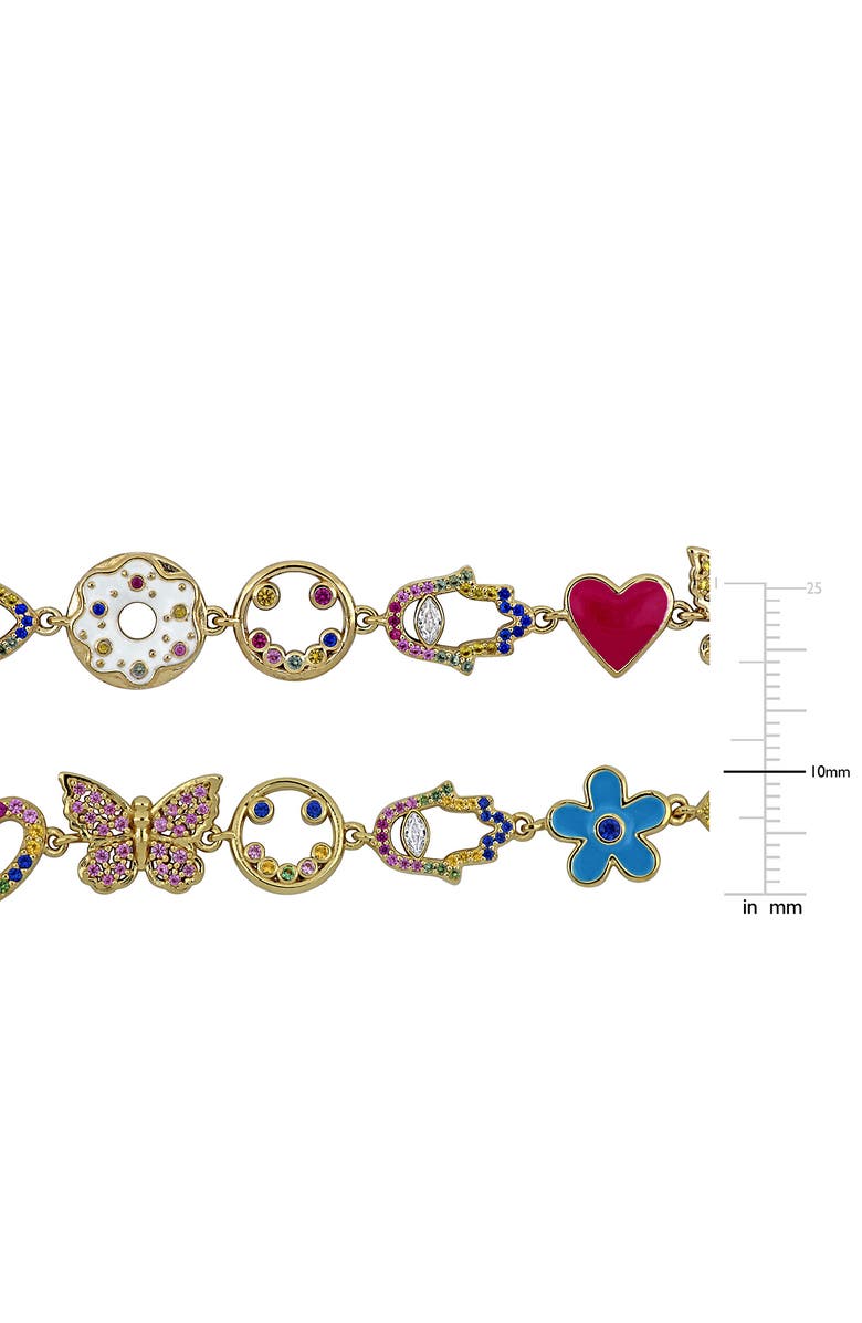 DELMAR Semiprecious Stone Necklace & Bracelet Set, Alternate, color, 