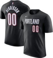 Nike Men's Nike Scoot Henderson Black Portland Trail Blazers Icon Edition Name & Number T-Shirt
