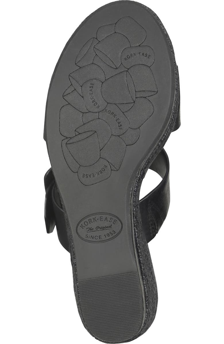 Kork-Ease<sup>®</sup> Raya Espadrille Platform Wedge Slide Sandal, Alternate, color, Black Fullgrain
