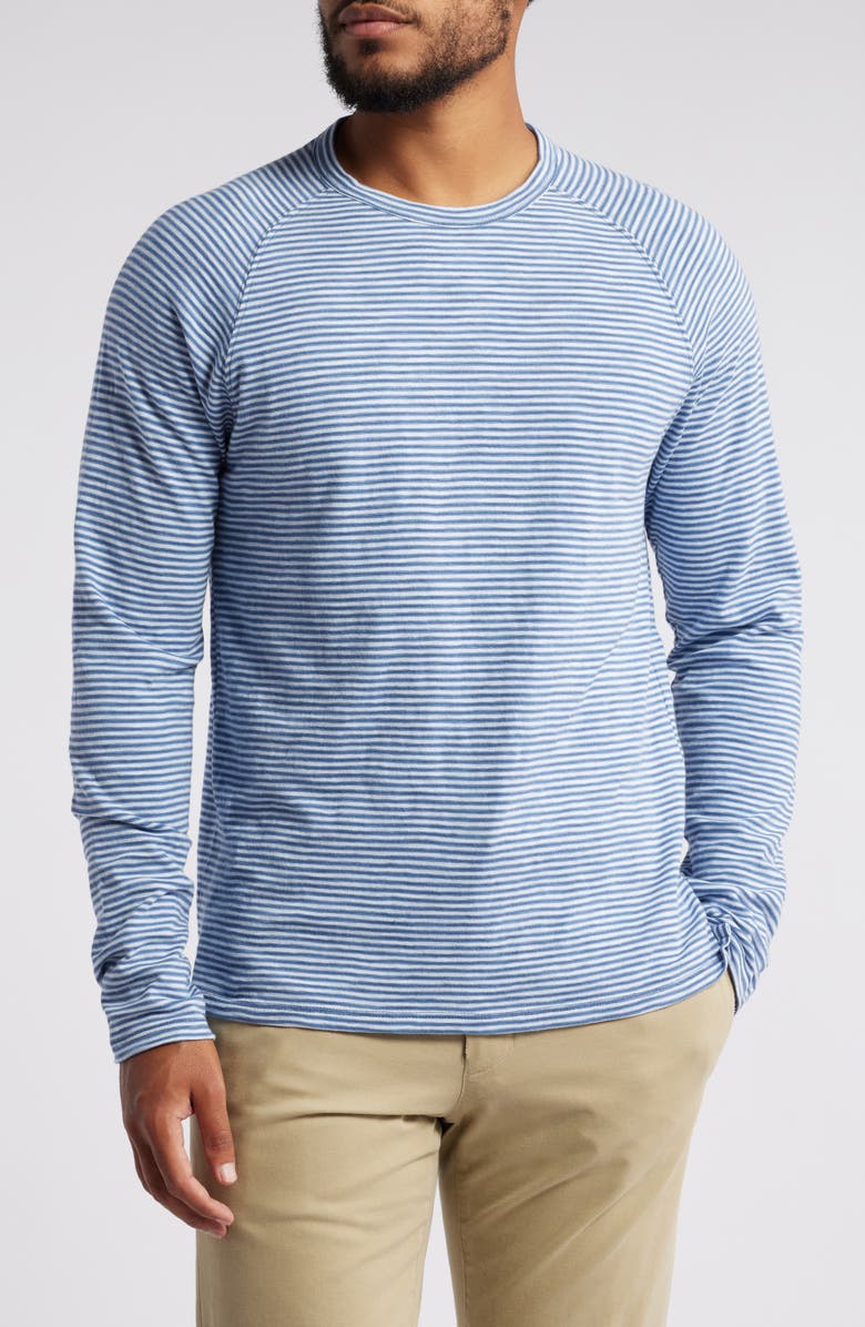 Vince Stripe Raglan Sleeve Cotton T-Shirt, Main, color,