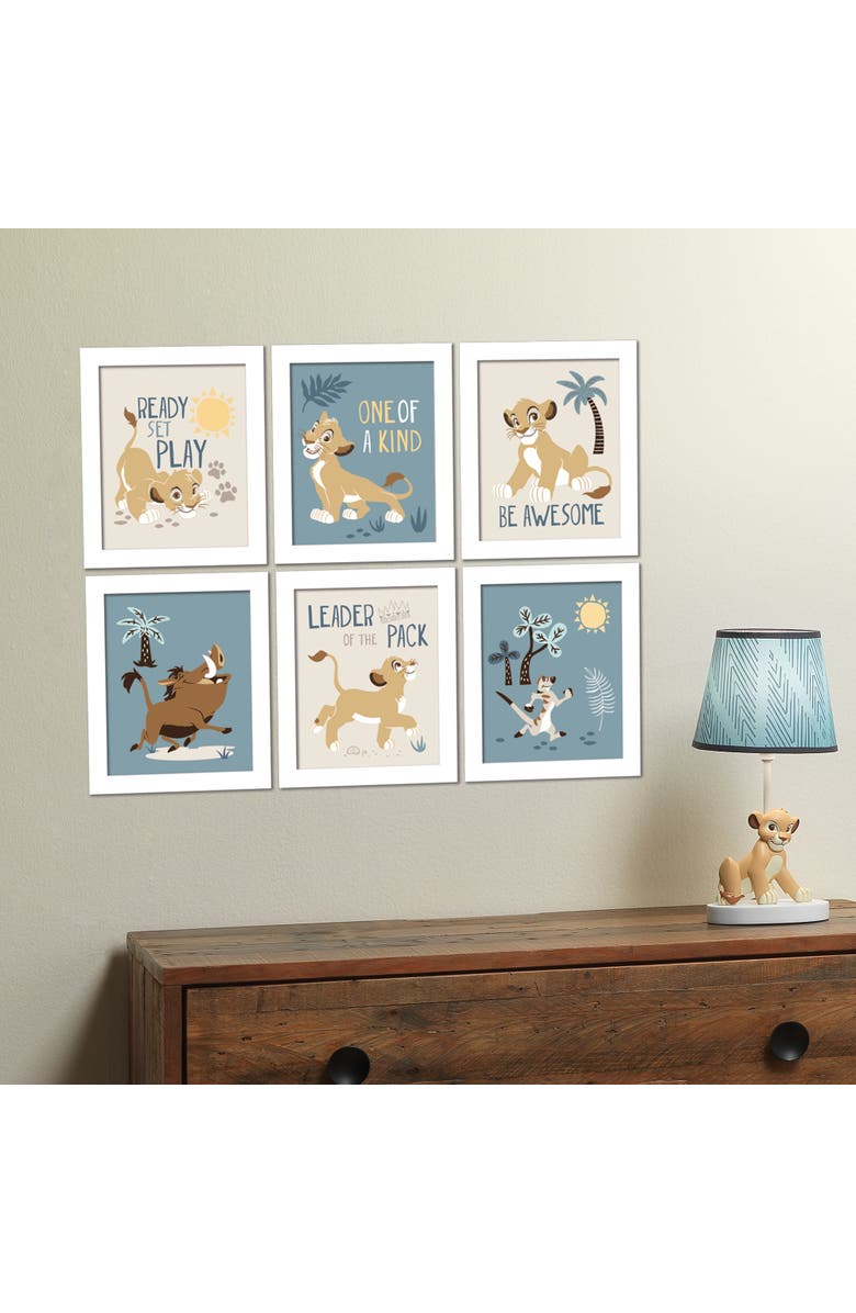 Lambs & Ivy Disney Baby Lion King Unframed Wall Art - Simba/Timon/Pumba, Alternate, color, Multicolor
