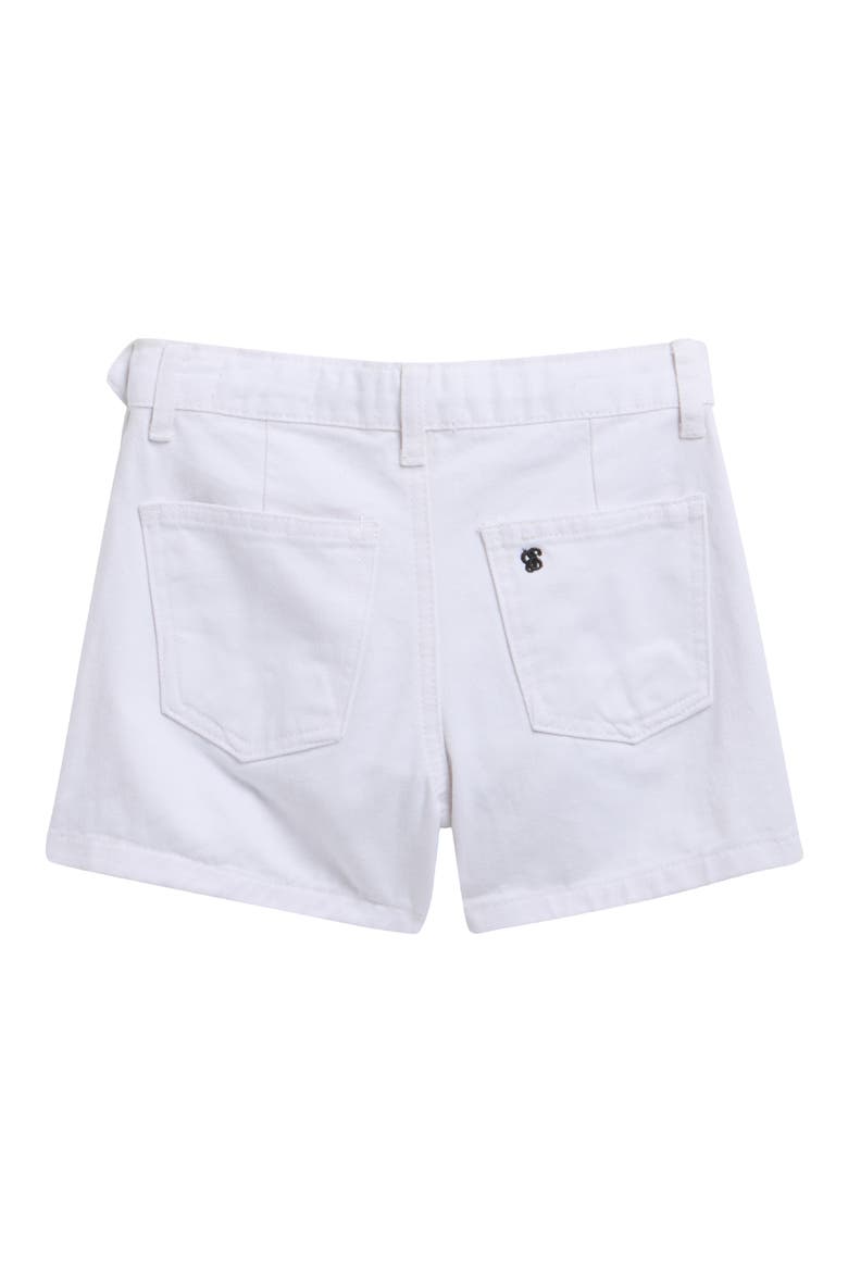 Kids' Studded Denim Skort, Alternate, color, WHITE