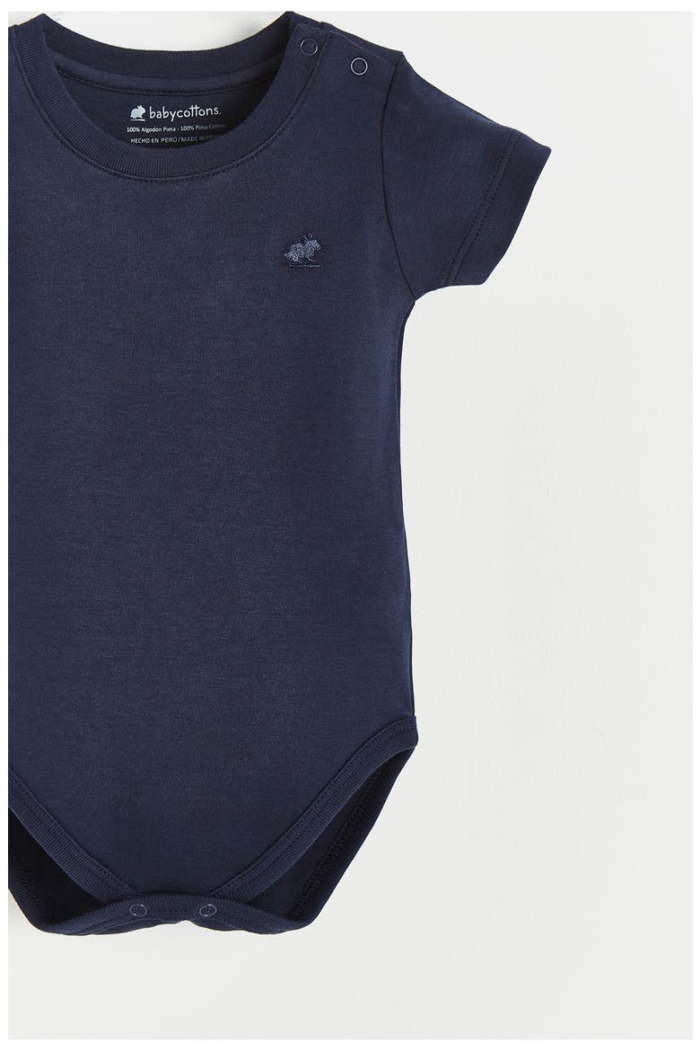 Pima Colors Bodysuit for Infant, Alternate, color, Blue Navy