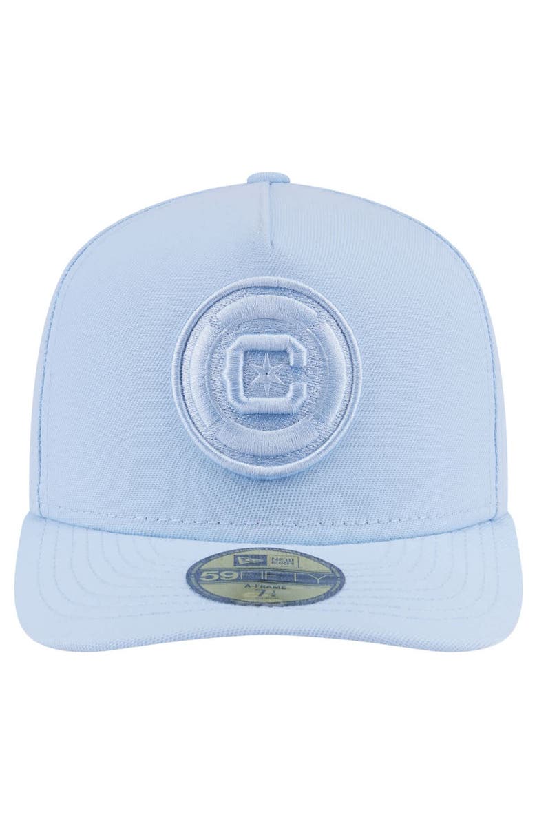 New Era Men's New Era Light Blue Chicago Fire Color Pack A-Frame 59FIFTY Fitted Hat, Alternate, color, Light Blue
