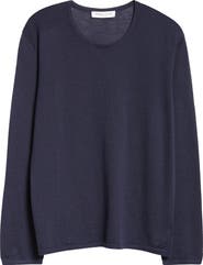 Johnstons of Elgin Superfine Cashmere & Silk Crewneck Sweater