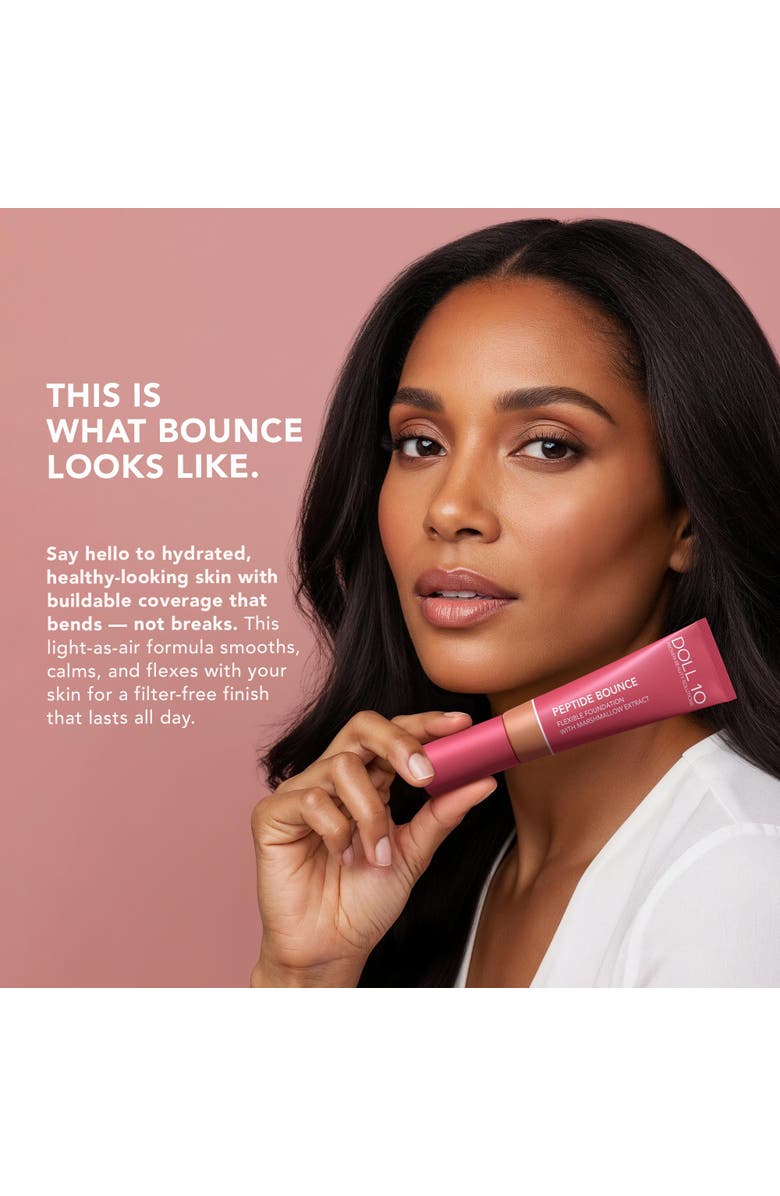 Doll 10 Beauty Peptide Bounce Flexible Foundation with Marshmallow, Alternate, color, Deep