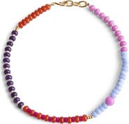 Madewell Semiprecious Stone Beaded Choker Necklace