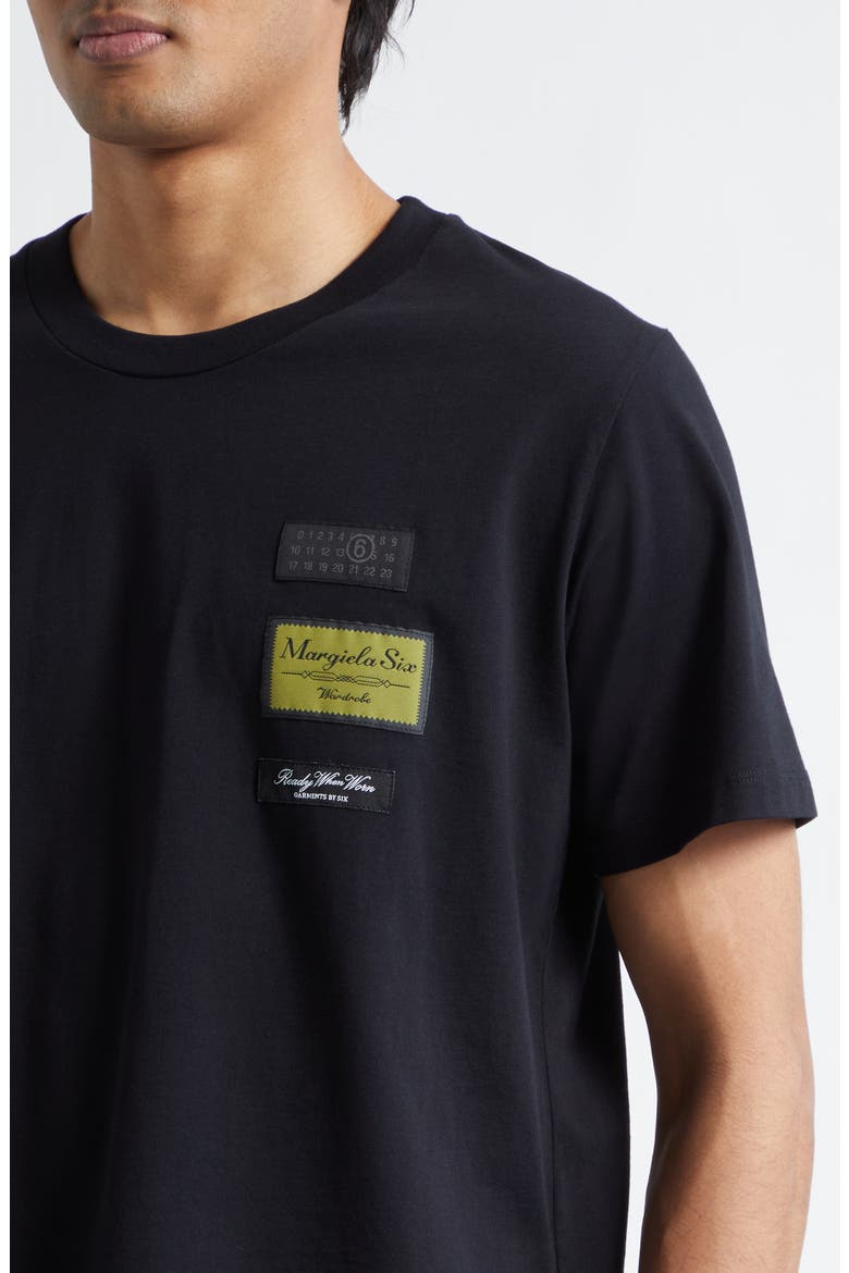 Reversed Cotton T-Shirt, Alternate, color, BLACK