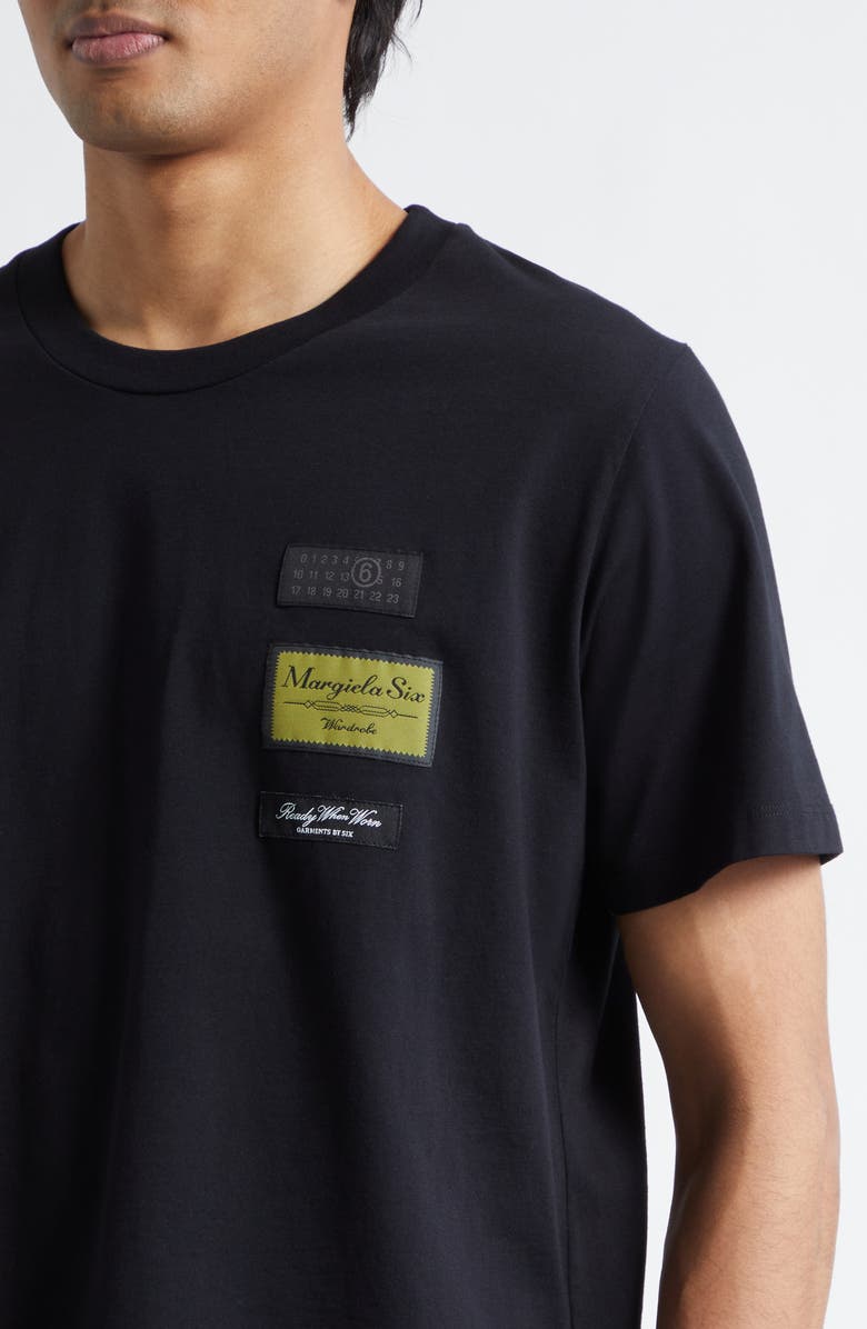 MM6 Maison Margiela Reversed Cotton T-Shirt, Alternate, color, Black