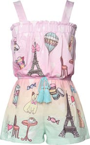 Sara Sara Kids' Paris Theme Romper