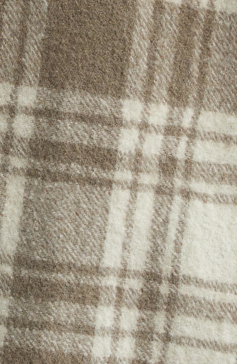 AMI PARIS Maxi Oversize Plaid Virgin Wool Overshirt, Alternate, color, 