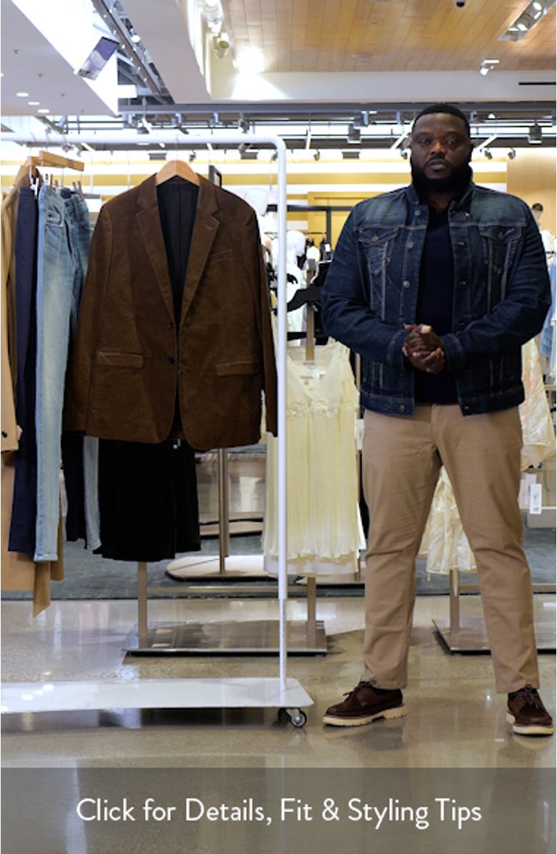 Kiels Stretch Cotton Blend Velvet Blazer, sales video thumbnail