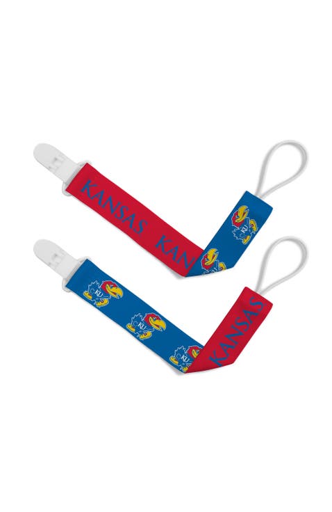 Kansas Jayhawks Pacifier Clip 2-Pack