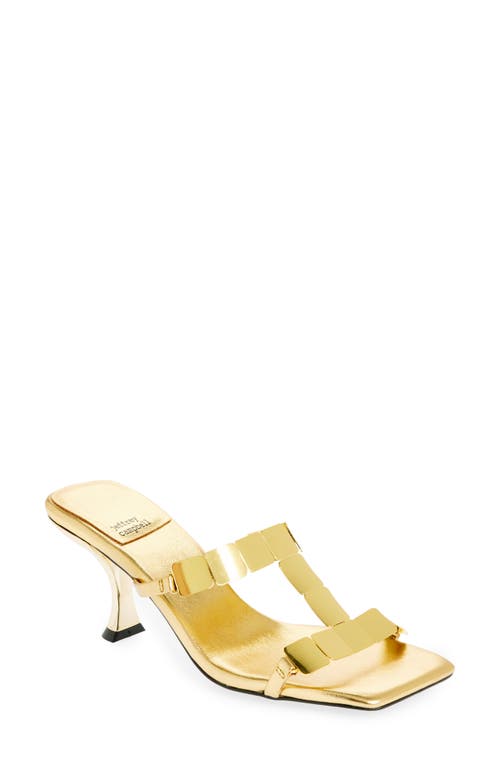 Jeffrey Campbell Astarte Slide Sandal In Gold Gold