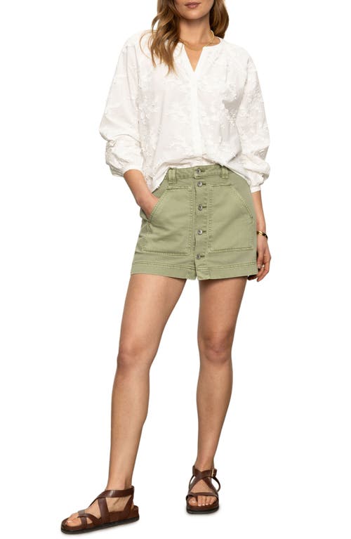 Sanctuary All Buttoned Up Denim Miniskirt
