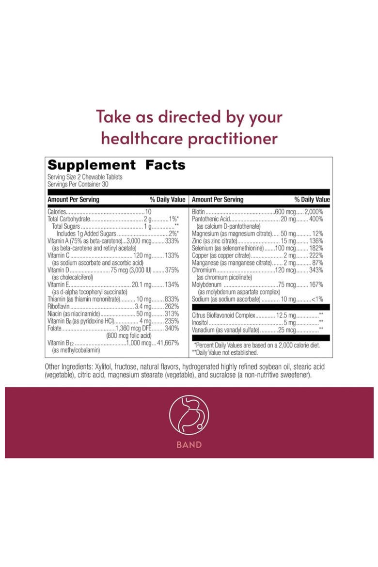 Chewable Essential Multivitamin Without Iron 60 Count, Alternate, color, None