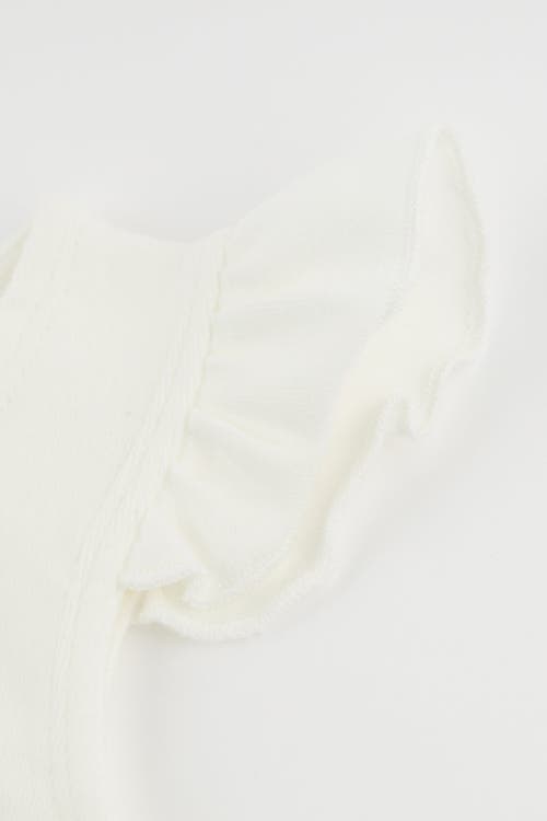 OH BABY OH BABY! RUFFLE BOW PINK SILVER-FLECK TULLE FLUTTER TANK